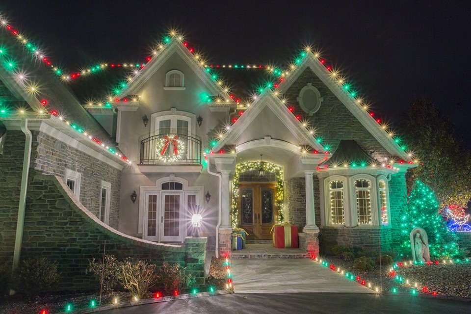 Wrap LED lighting for the holidays by Christmas Decor of Harrisburg